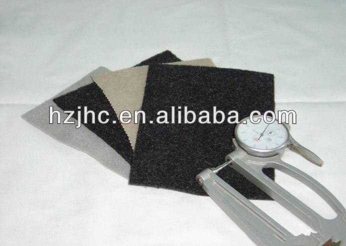 Needle punched nonwoven wool felt for wide brim fedora hat