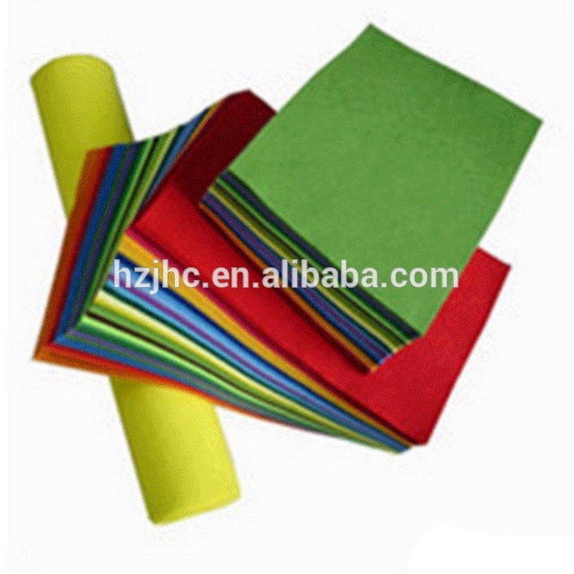 Colorful polyester needle punched non woven felt slippers material
