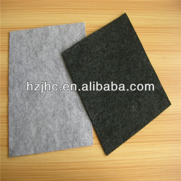 Plain polyester needle punched felt fabric for embroidered patch