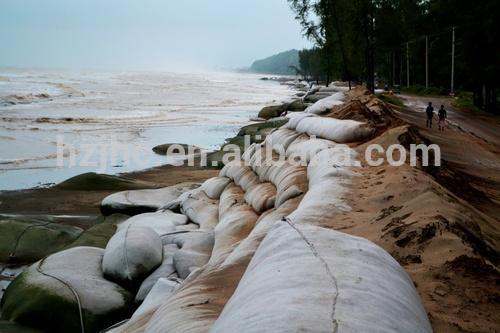 Anti-uv needle punched non woven river bank used pp geotextile sand bag for flood control