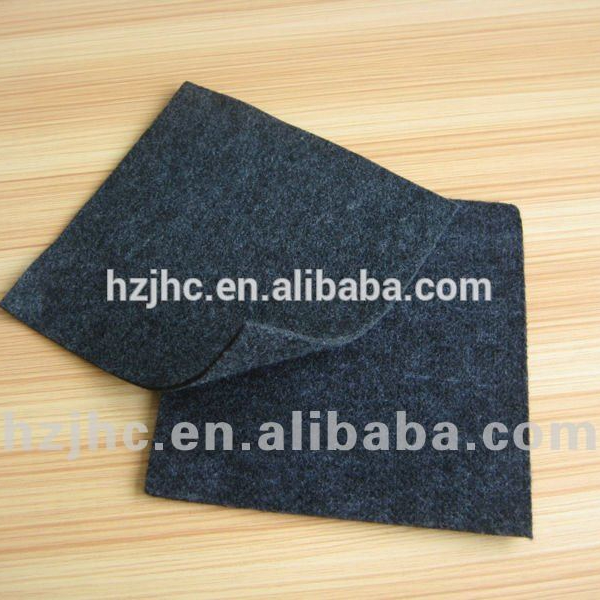 Yellow plain needle punched nonwoven silverware cleaning cloth