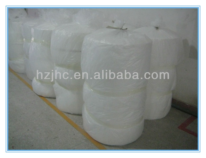 hot air through Wholesale Polyester Needle Punched Nonwoven Fusing Interlining Fabric