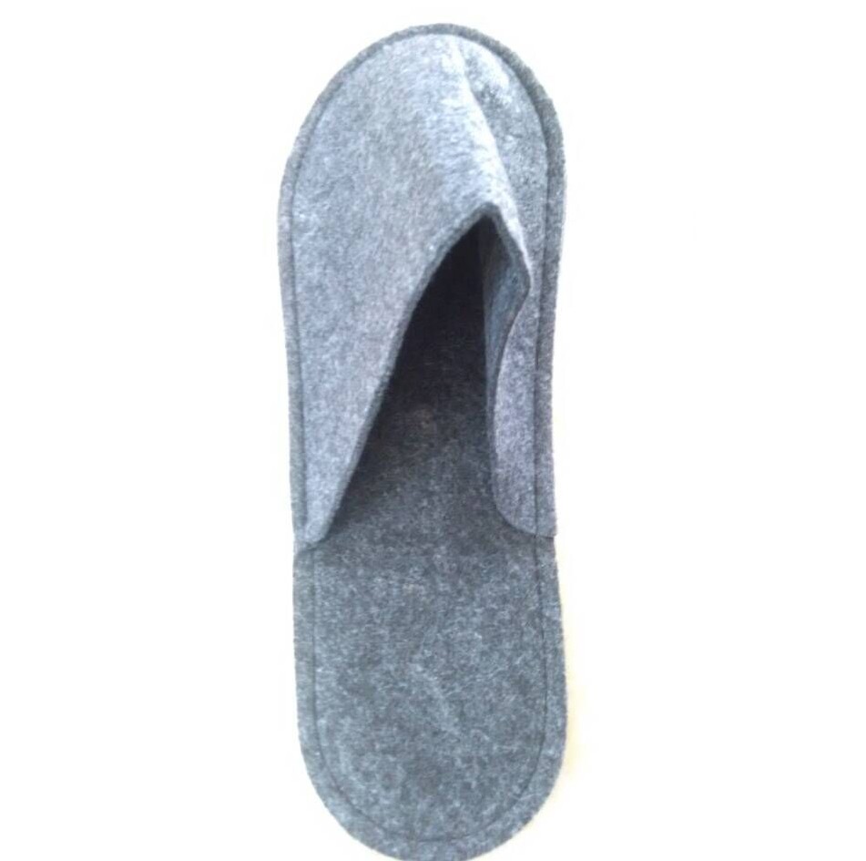 Anti slip colored needle punched felt fabric for indoor slipper set