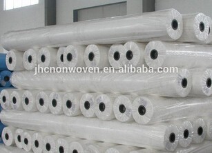 Alibaba China White Plain Spunlace Non Woven Fabric Roll