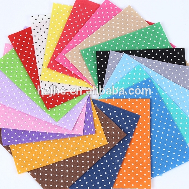 Colored Needle Punched Hard Non-woven Fabric Felt