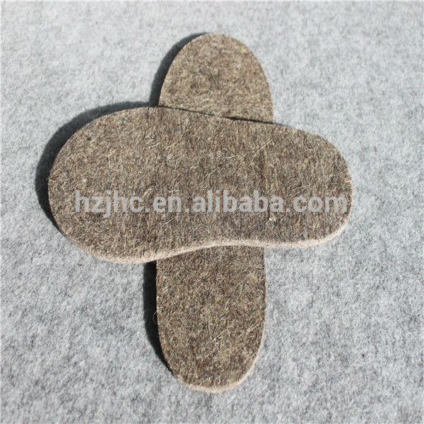 High quality Needle punched felt insoles for slippers