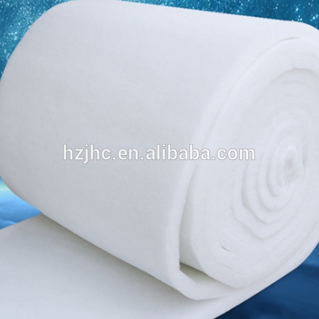 Fireproof thermal bonded polyester textile wadding lining