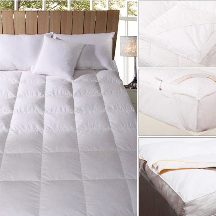 Soft White non woven needle punched quilt for hotel