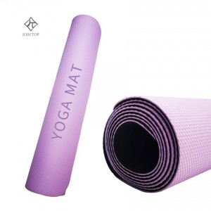 Jointop Custom Logo Organic Foldable tpe Yoga Matt, Travel Fitness Gym Eco-friendly Rubber TPE Yoga Mat