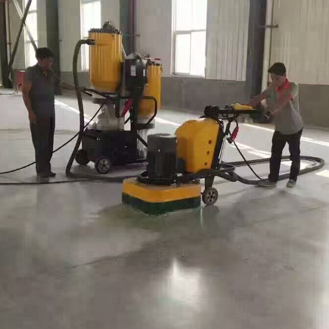terrazzo floor surface polishing machine with floor vacuum