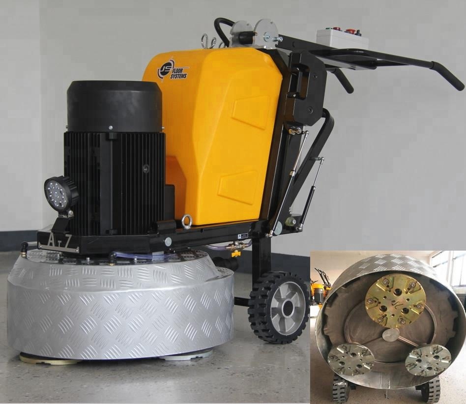 A8 Model 3 Grinding Disc Planetary Concrete Floor Grinder For Sale