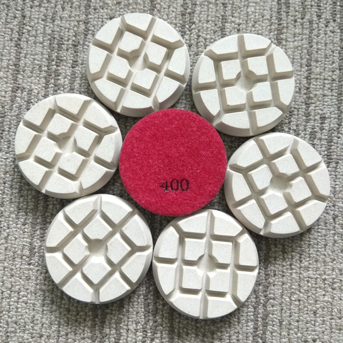 100% Original Stone Grinding Machine - 3 inch 7.5mm thickness resin diamond polishing pads – Jiansong