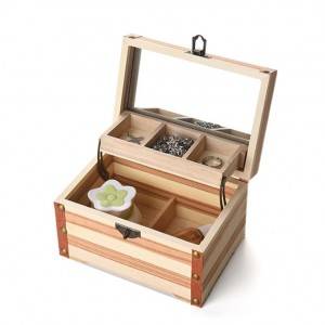 High eng wooden gift packing box with window