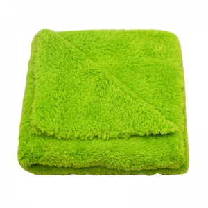 40*60cm edgeless microfiber Coral Fleece Towels car drying towel-E
