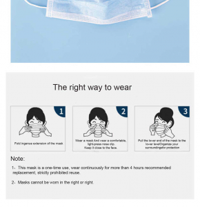 Disposable mask with three layers