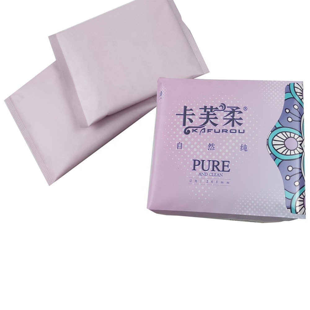 super soft quality menstrual pads women sanitary napkins manufacturer in China