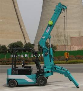 All-electric lithium battery wheeled crane