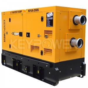 Keypower 6” centrifugal self-priming dewatering diesel pump set for construction sites