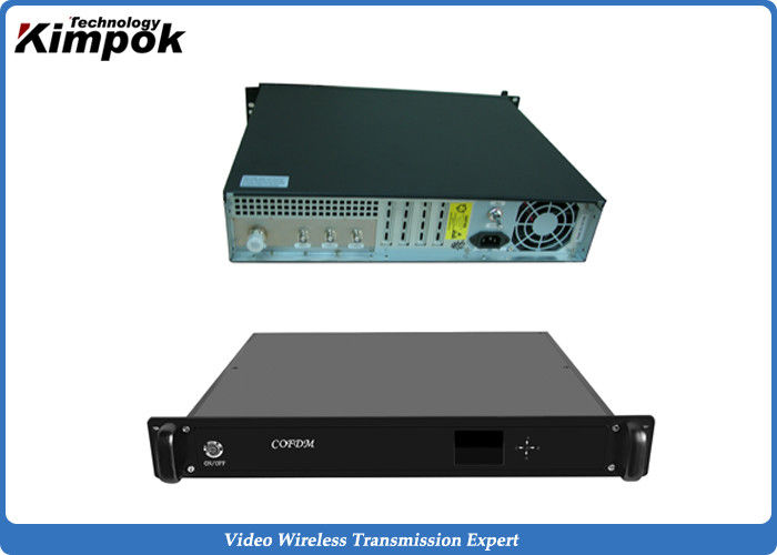 UHF / VHF RF Power Wireless AV Video Sender NLOS CCTV Wireless Transmitter COFDM Modulation