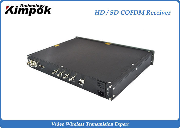 720P Ground Station Multi-function Digital Wireless Audio Video COFDM Receiver