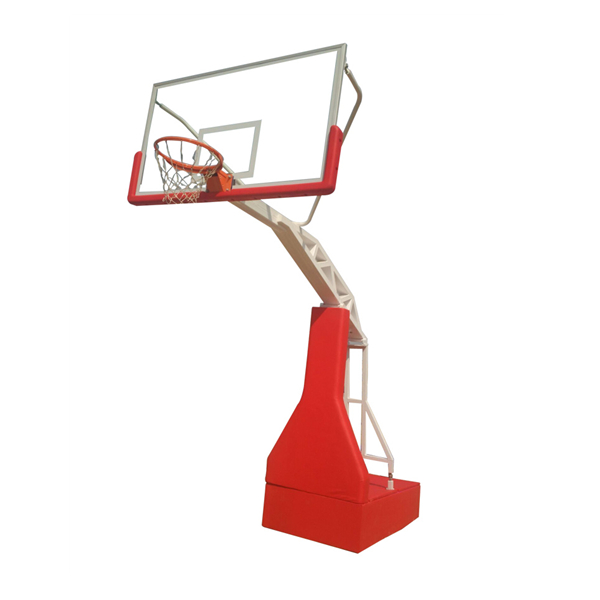 Moveable Traning Outdoor Stand Customized Logo Hydraulic Basketball Hoop