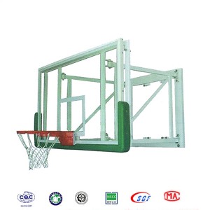 Customized Wall Mounted Safety Tempered Glass Basketball System