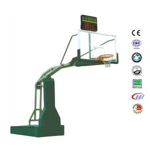 Movable Sporting Goods 10ft Electric Hydraulic Basketball Stand For Sale
