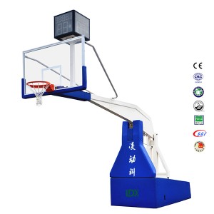 Fiba Professional Basketball Equipment Electric Hydraulic Basketball StandHoop for Sale