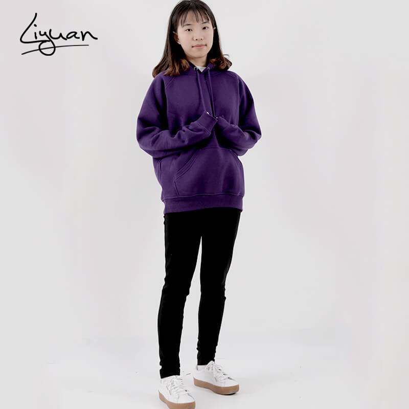 Women’s Solid Color Hooded Sweatshirt Featured Image