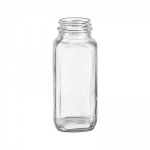 8 oz. Glass French Square Glass Bottle 43-400