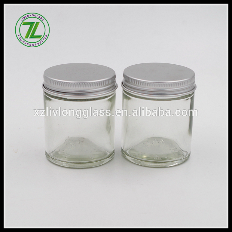 OEM manufacturer Glass Bottle Dropper - 3oz glass pharmaceutical ointment jar with aluminum lid – LIVLONG