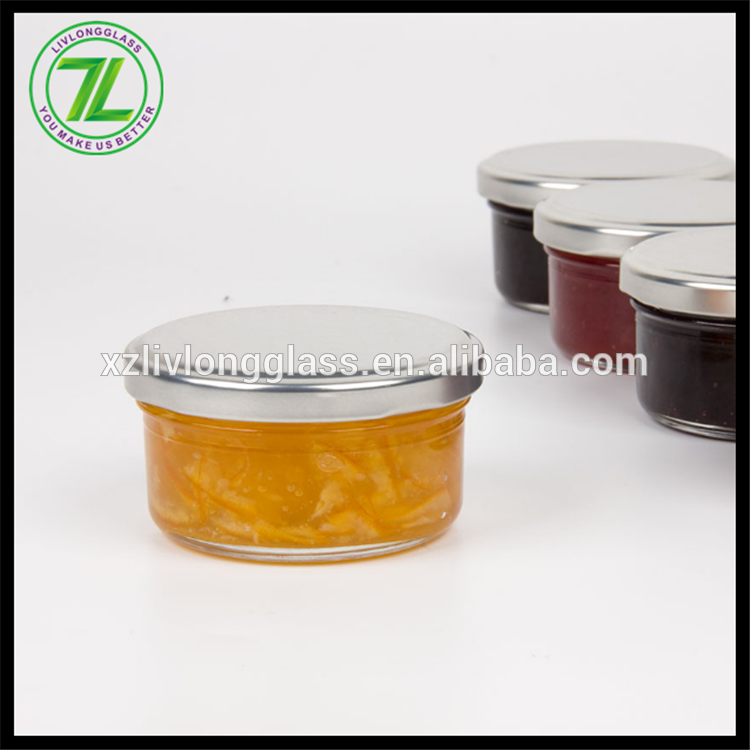 factory Outlets for Clear Glass Candy Jars - 60ml glass jar caviar jar honey jar with tin cap – LIVLONG