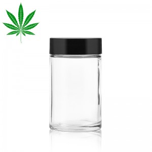 6oz marijuana glass jar with child proof lid