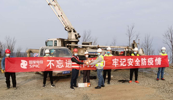 YUANQU Wind Farm resume construction – WTG wind turbine foundation anchor bolt