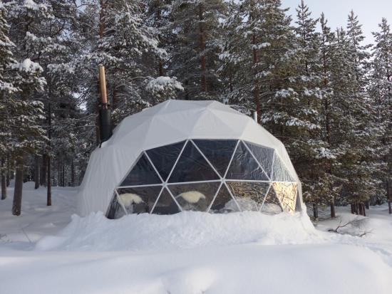 Winter Snow Campsite