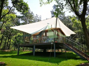 Manufacturer for Hard Shell Car Roof Top - Luxury Resort Tent Tension Membrane Hotel Tent NO.007 – Aixiang
