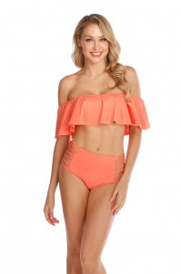 Fraŭlino adola Bandeau Bikini Swimwear Beachwear