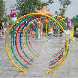 Respingo Pad Parque pulverizador de auga Loops para nenos