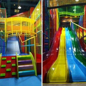 Lembut Kanak-kanak Hiburan Taman Permainan dalaman dengan Slide