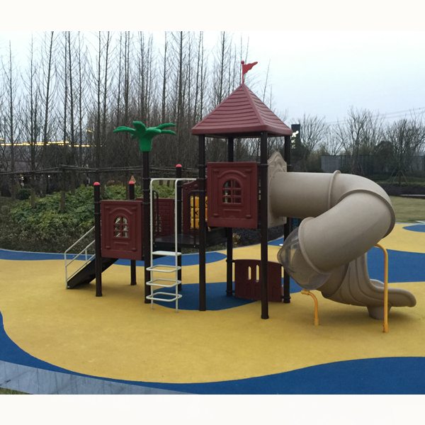High Quality
 Kindergarten Used Outdoor Playground Plastic Slide for Sweden Factory