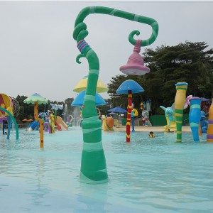 Water Play Equipment Follwer-shaped Waterfall for Pool