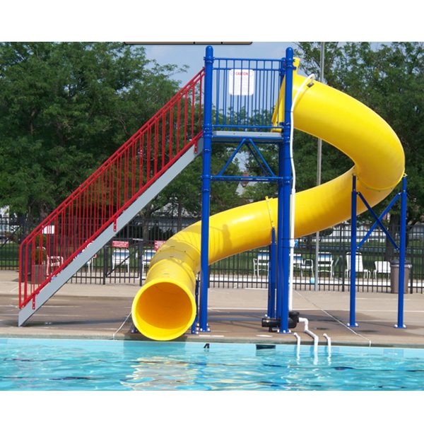 High Quality
 Water Play Park Fiberglass Water Tube Slide For Swimming Pool Supply to Greece