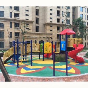 Mengagumkan Anak-anak Plastik Luar Ruangan Playground Slide