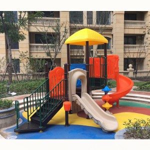 Amusement Park Ginamit Outdoor Playground Plastic Slide
