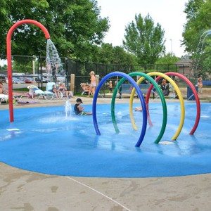 Splash Pad Park Water Spray Mga Loop para sa Kids