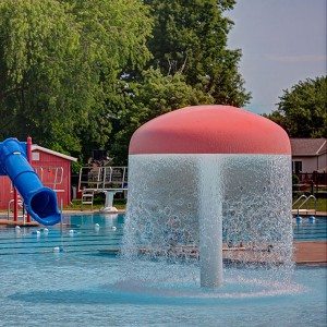 Water Park lietota Ūdens Spray Mushroom
