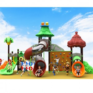kids outdoor playground equipment plastic slide for sale