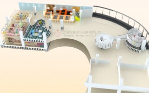 Oprema za otroško igrišče v enotnem dizajnu Mutong za igralni center