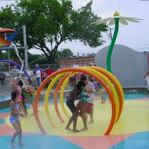 Aerosol Splash Pad parque acuático Loops para Niños