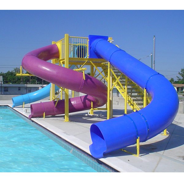 High reputation for
 Fiberglass Children Outdoor Pool Amusement Equipment Water Slide Export to Turkey